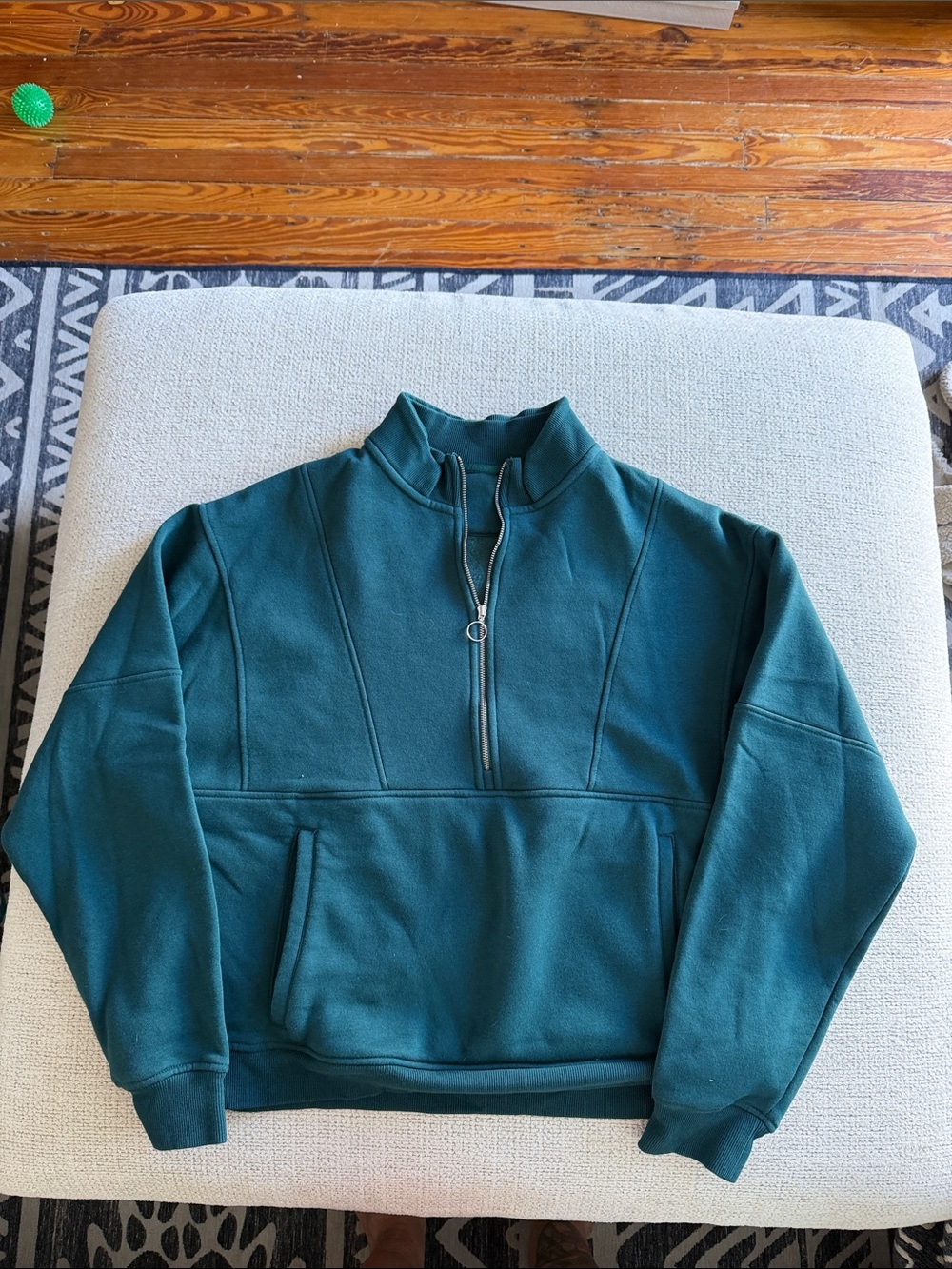 Women’s fleo Teal Half-Zip Pullover Sweater